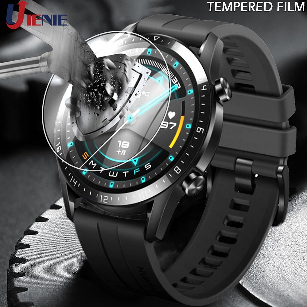 Pelindung Layar Tempered Glass 46mm Untuk Smartwatch Huawei Gt2 Honor Magic S1 Watch 2 Pro 42mm