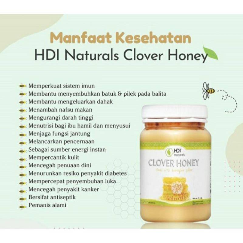 MADU HDI CLOVER HONEY 500 GRAM