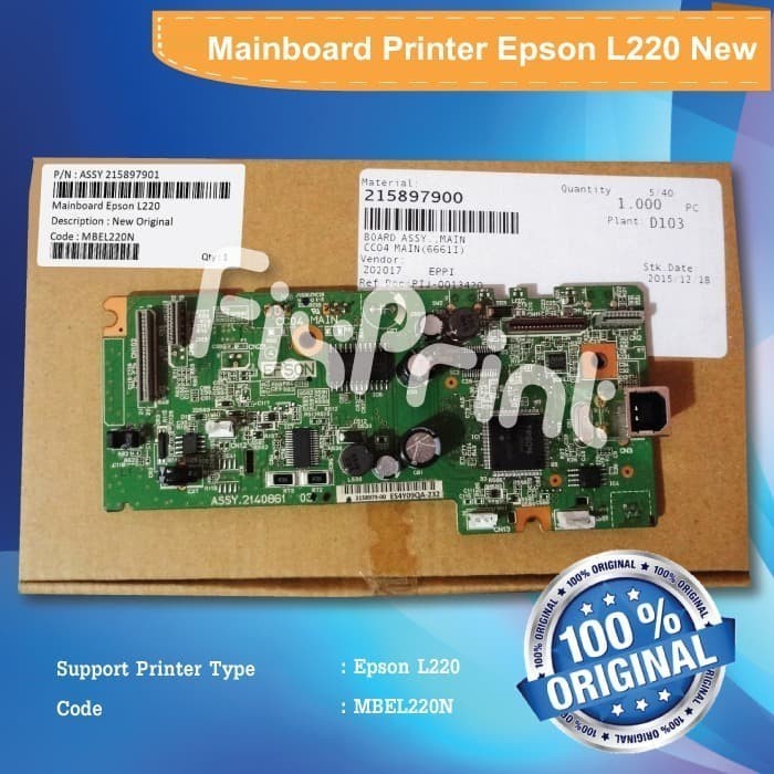 Mainboard Epson L220 Board Motherboard Printer L220 L-220 Bekas Murah