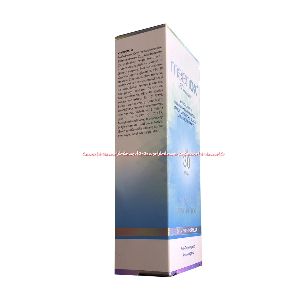 Melanox Premium Face UV Protector SPF 30 Sun Block Wajah 25gr