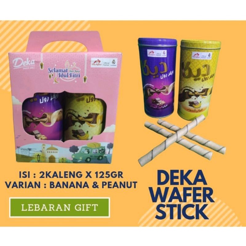 DEKA WAFER ROLL 1 KOTAK ISI 2 KALENG