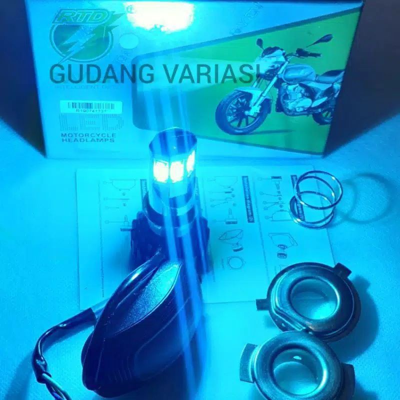 Lampu LED depan 6 sisi AC DC m02e RTD