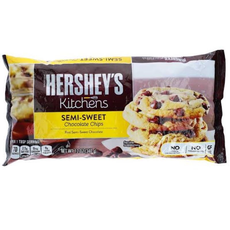 

Hershey's Semi-Sweet Chocolate Chips Hersheys Cokelat Chip Semi Sweet