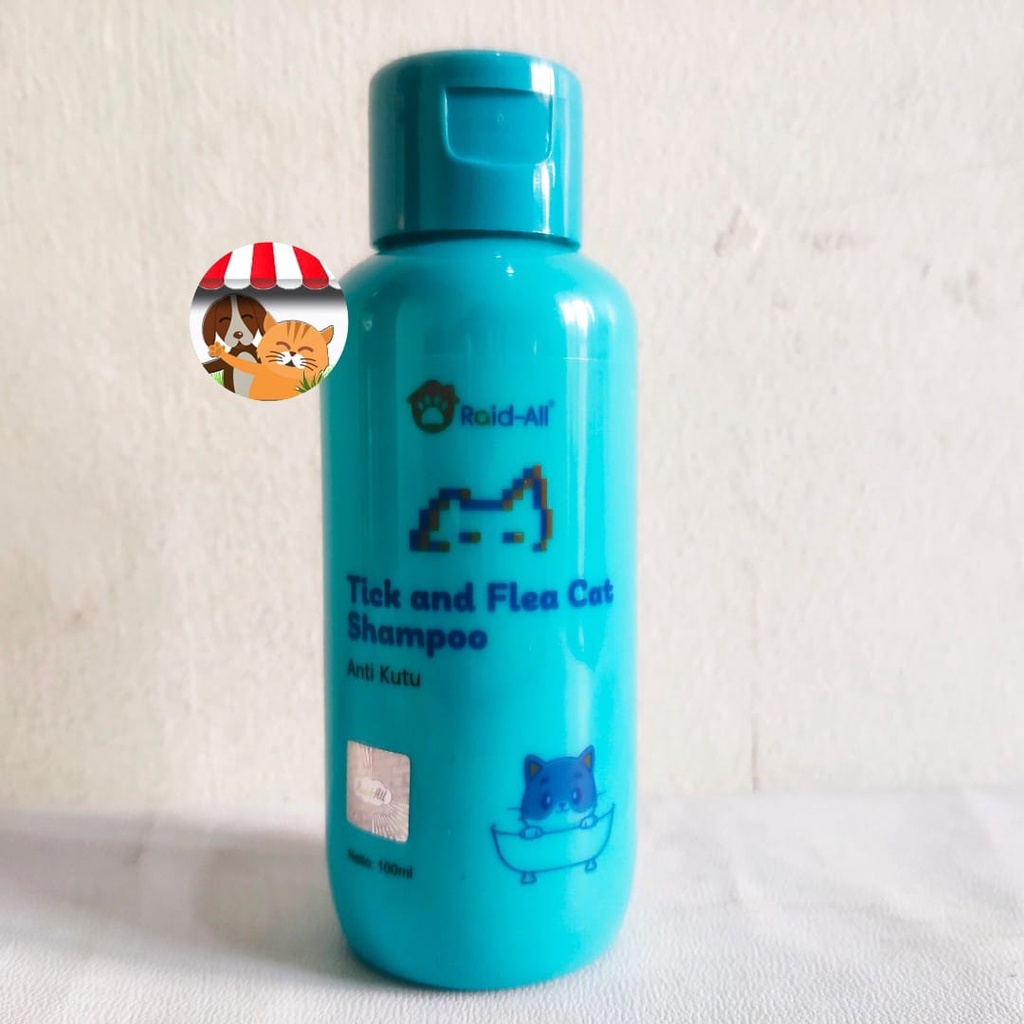 Shampoo Kucing Raid All Cat Tick n Flea 100ml Shampo Anti Kutu Caplak