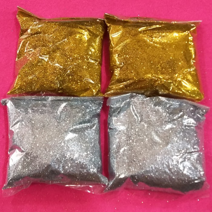 

Bubuk Glitter Gold Silver 100 gram