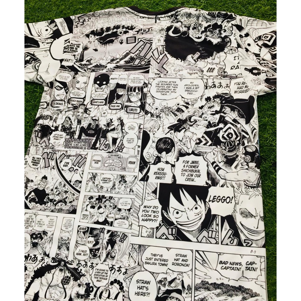 Tshirt Onepiece SHP wano Art fullprint Anime Manga Premium