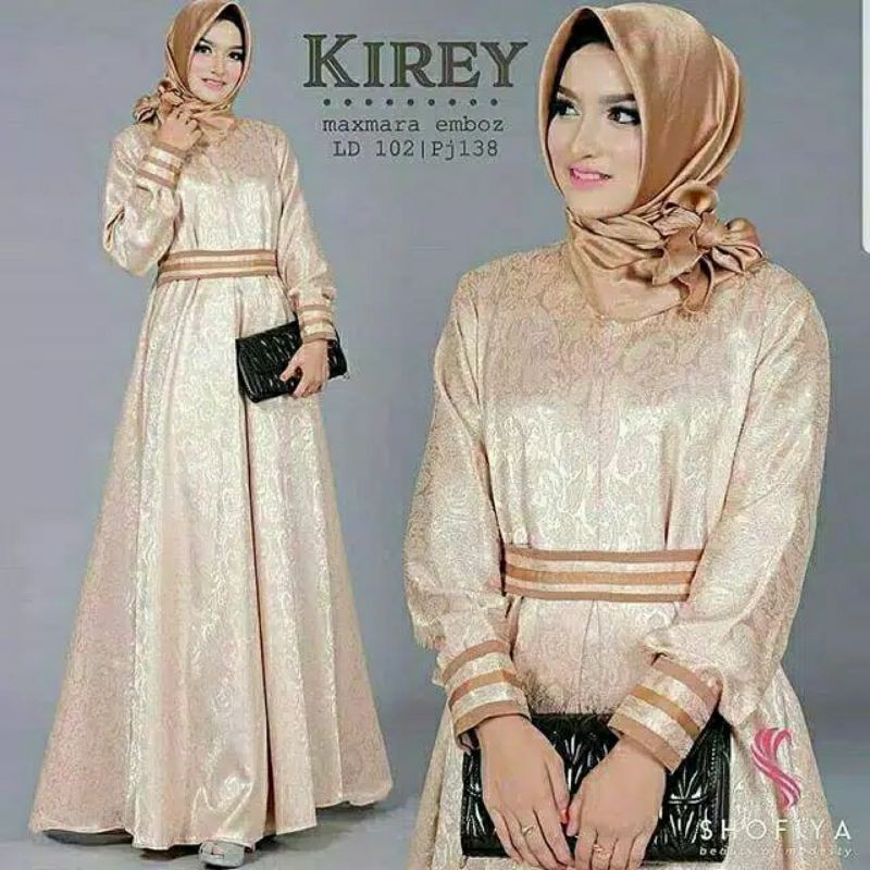 Maxy Kirey GOLD/gamis pesta