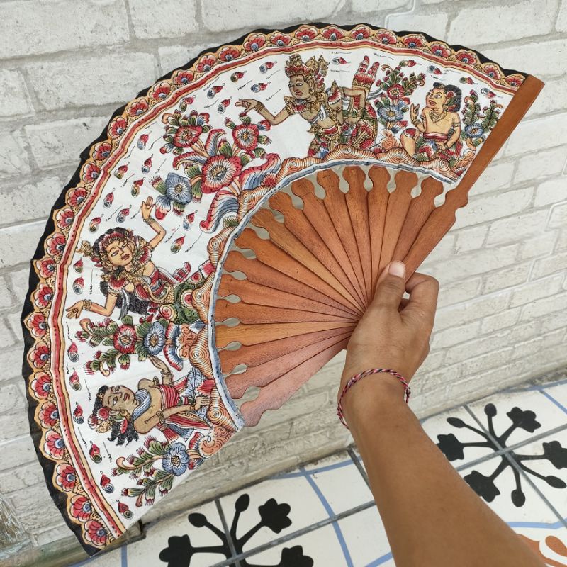 Kipas Wayang Kamasan khas Bali