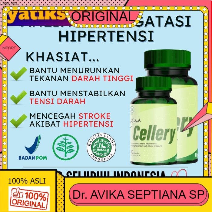 

100% ASLI E-CELLERY Obat Herbal Original 100% Penurun Hipertensi / Darah Tinggi [YTK]