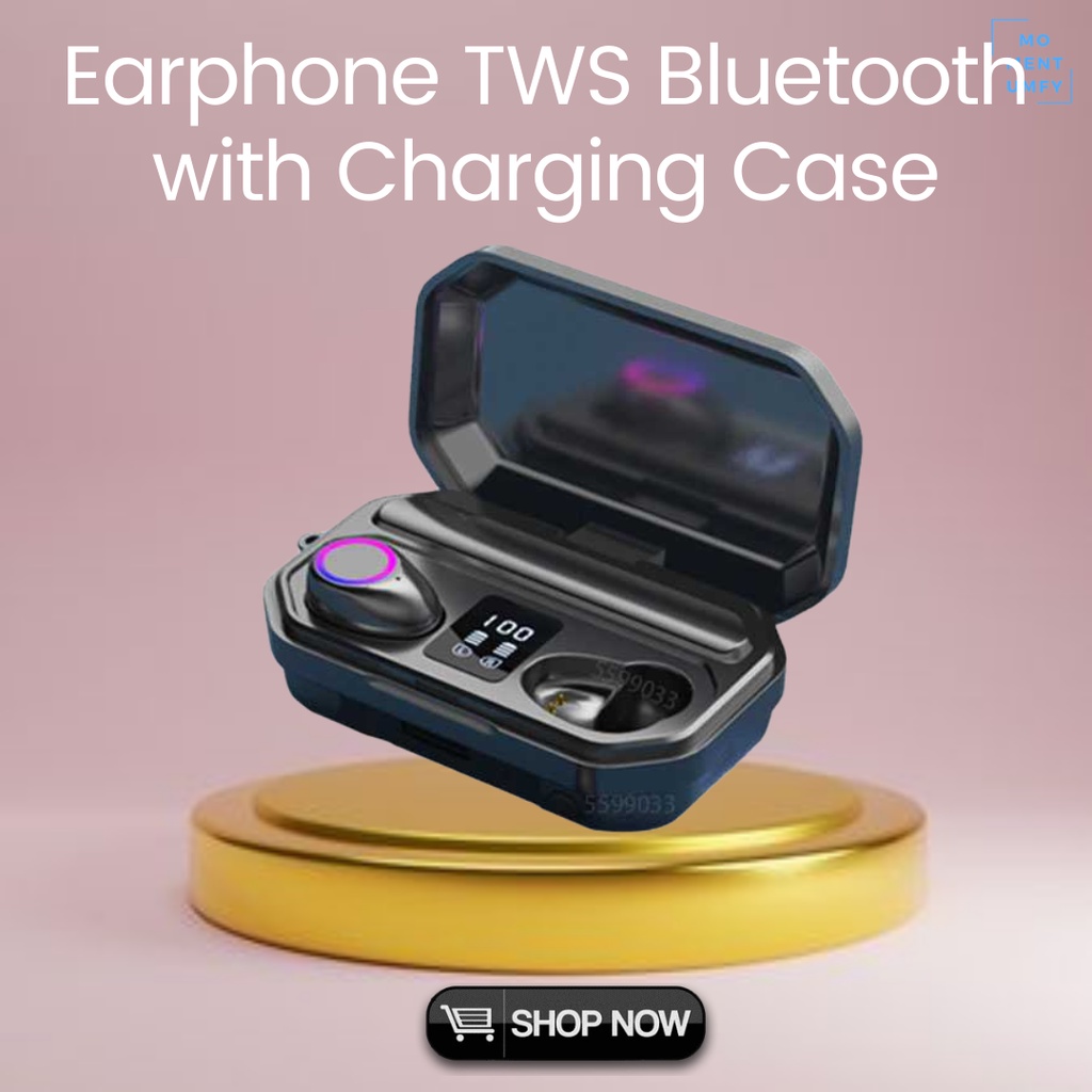 QJ Bluetooth Wireless TWS In Ear Sport Earhook Earphone Earphones Ear Phone Earbud Earbuds Headset H
