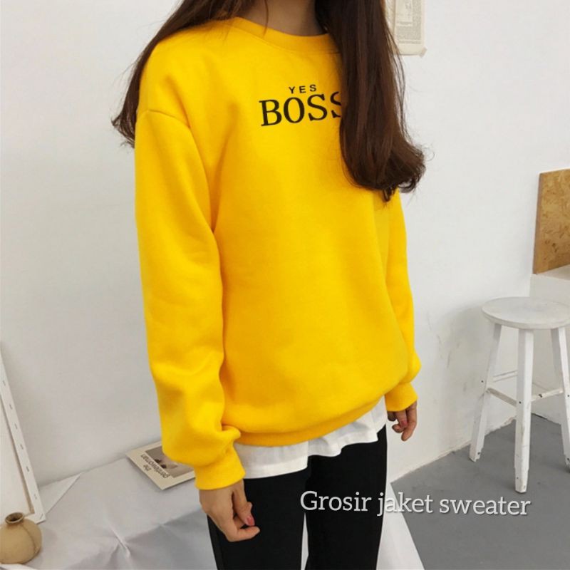 SWEATER BASIC PRIA WANITA (YES BOSS)