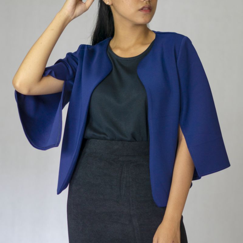 BARLEY BLAZER/blazer kerja wanita/blazer belahan lengan