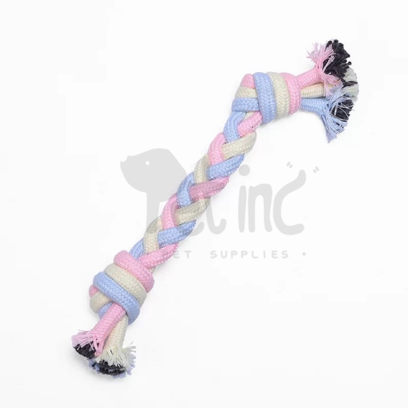 Tricolor kepang chew rope basic