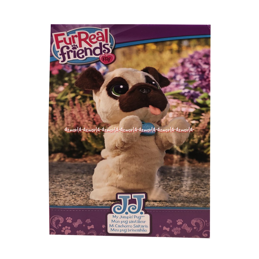 Furreal Friends Jj My Jumpin Pug Hasbro Boneka Doggy bisa melompat dan menyalak termasuk baterei