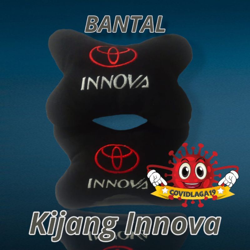 Bantal Mobil Kijang Innova Jok Mobil 2in1 Headrest Set Car