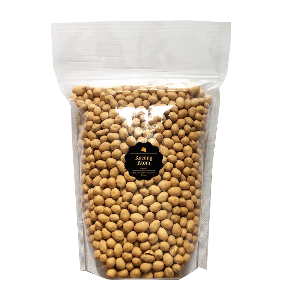 [DELISH SNACKS] Kacang Atom (L) 1000gr 1kg / Snack Cemilan Camilan Kacang Telur / Sukro Kacang Oven Panggang