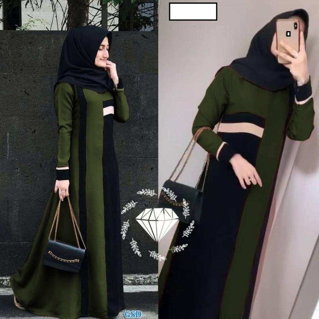 MAXI WANITA 001/ Gamis Wanita Muslim/Maxi Muslimah / Baju Muslim Wanita Hijab