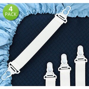 1 SET ISI 4PCS Pengait Sprei Jepitan Penjepit Sudut Bed Cover Kasur Sheet Grippers