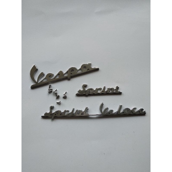 VESPA EMBLEM VESPA SPRINT VELOCE  SET ALMUNIUM TEBEL