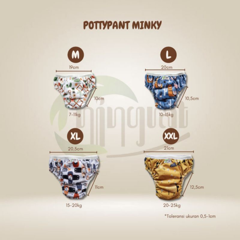 NINGRAT Potty Pants | Toilet Training Pants Ningrat | Celana Tatur | Celana Pampers