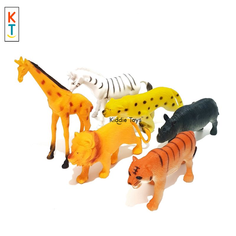 Mainan set animal wild karet