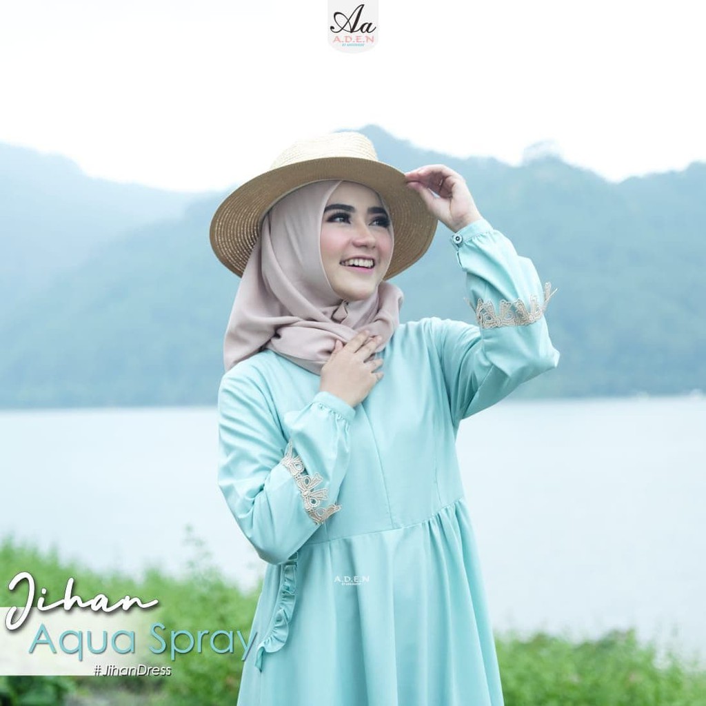 PALING LARIS JIHAN DRESS (DO)/GAMIS DAILY/GAMIS HARIAN/OOTD/FASHION WANITA MUSLIMAH
