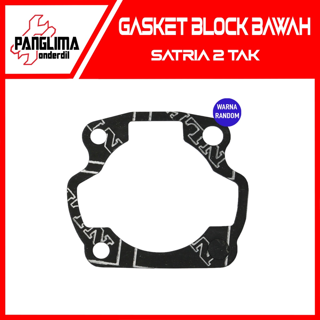 Gasket Block Bawah Satria 2 Tak Packing-Paking Blok Bawah Seher Cylinder-Silinder