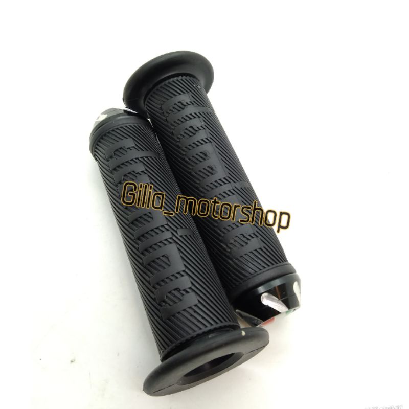 Handgrip Handfat Domino Jalu CNC Model Bulu Domino Jalu Handfat Domino Bulu plus Jalu Stang Cnc Universal Motor