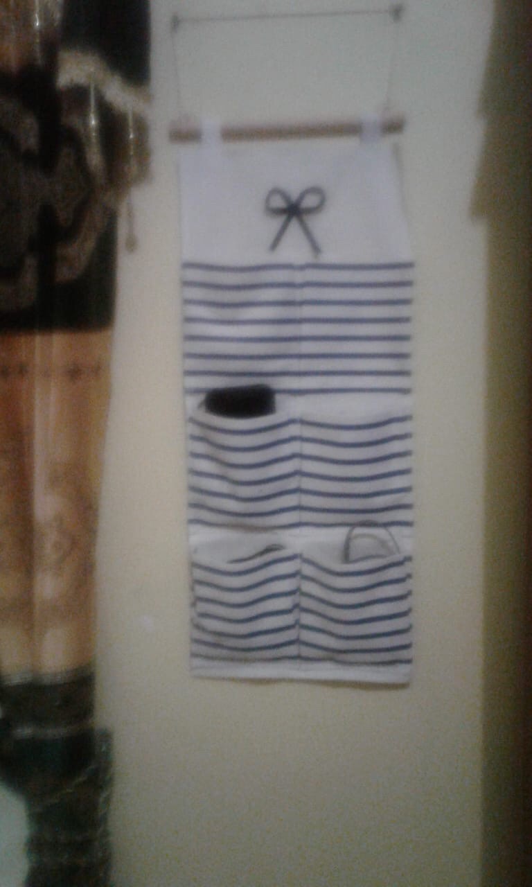 Pouch Gantung 6 Sekat Bahan Tebal Serbaguna