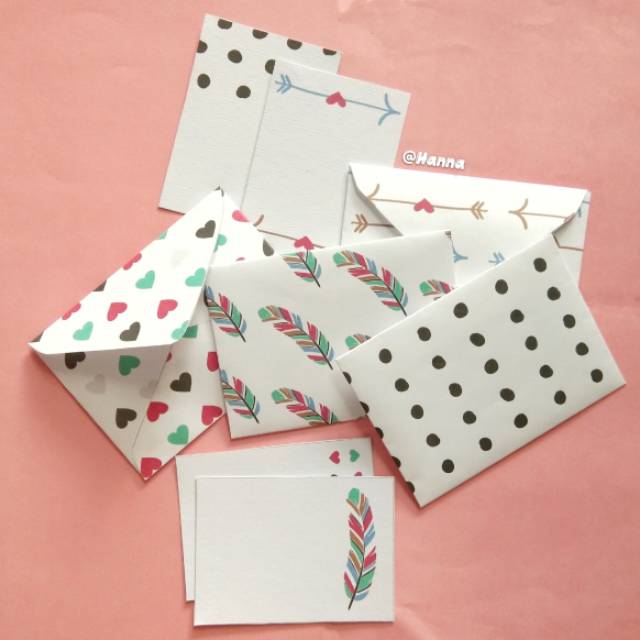 Kartu ucapan dan amplop pattern