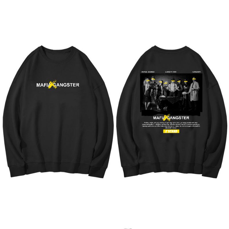 Switer Cowok Distro Switer Pria Distro Original Sweater Sweter Cowok Distro Crewneck Pria Hitam Puti