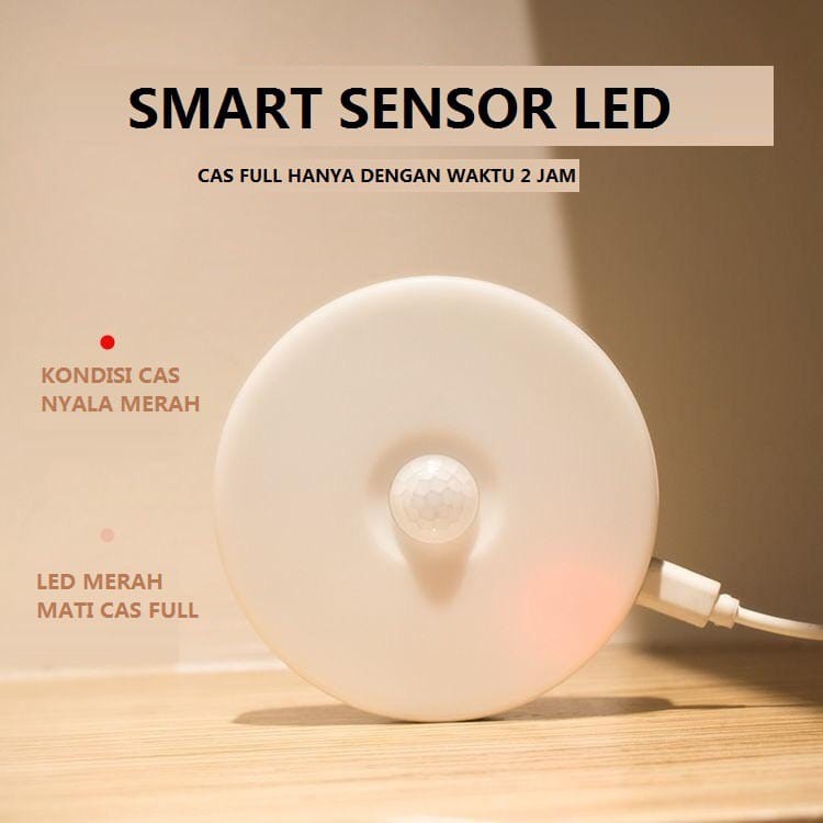 Lampu Sensor Gerak Led Lampu Lemari Tangga Emergency [Import]