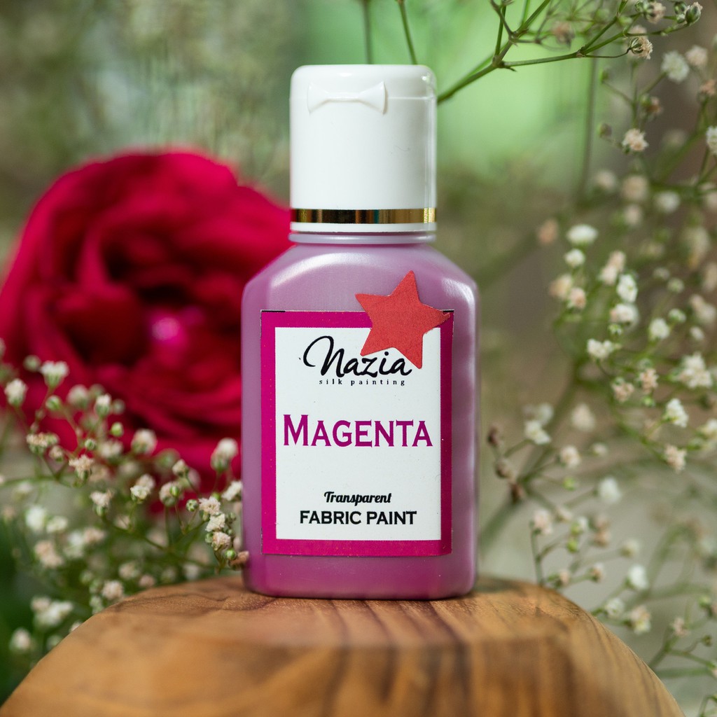 

Cat Kain Tekstil Premium Magenta Nazia Fabric Paint (Cat Textile)