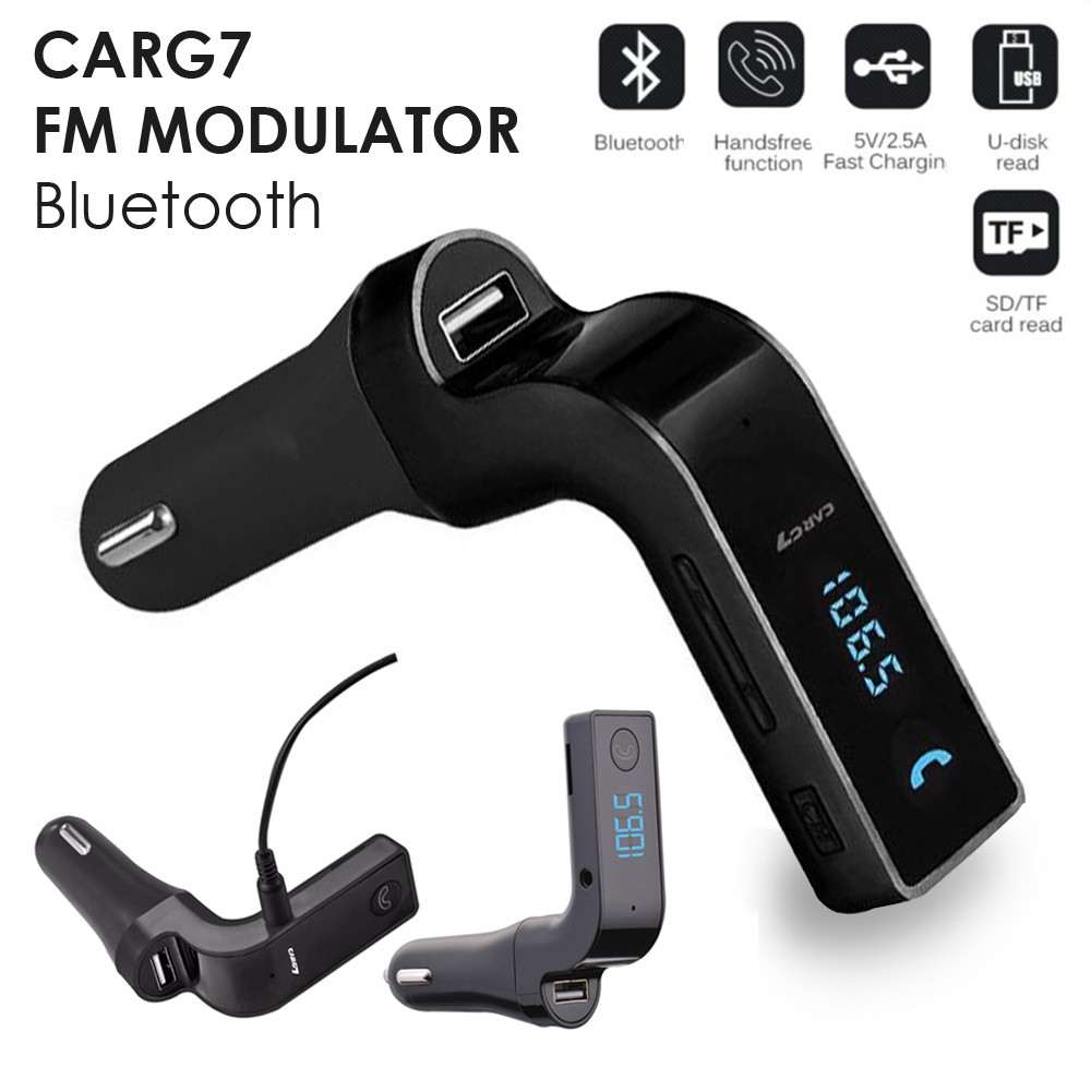 Trend-Car G7 FM Modulator Bluetooth with Car Charger Support Handsfree