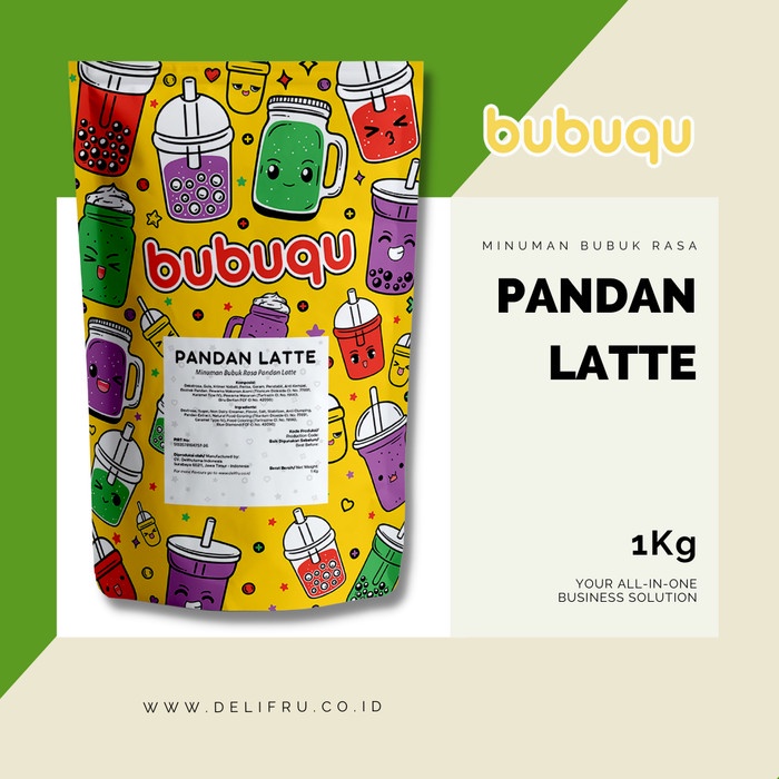 

BUBUQU PANDAN LATTE POWDER DRINK - MINUMAN BUBUK PANDAN SUSU