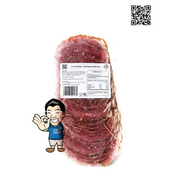 

Smoked Beef Pastrami Sliced- Daging Sapi Asap 500g