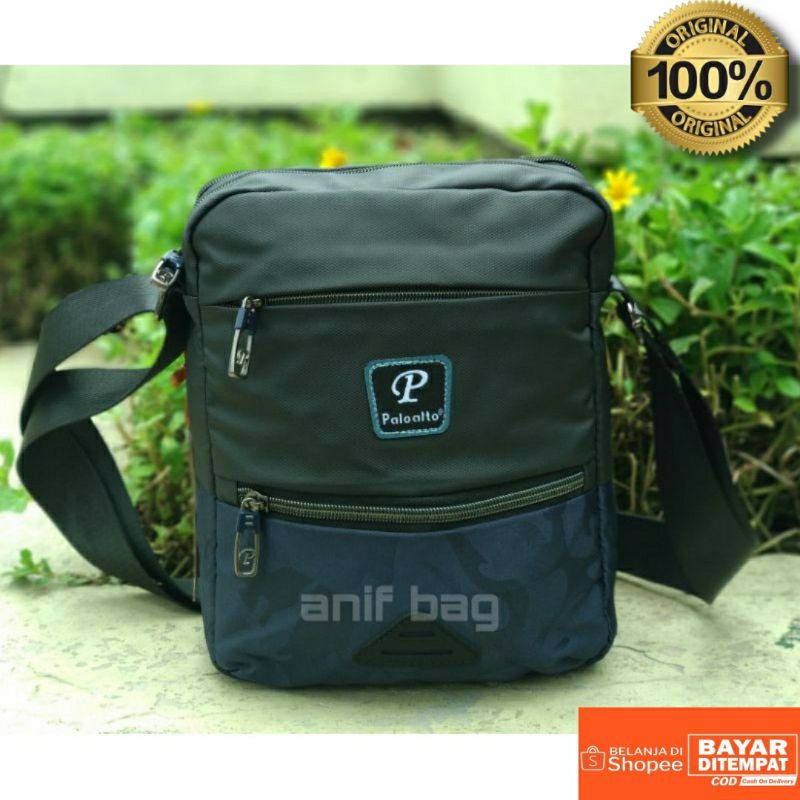 TAS SLEMPANG PRIA PALO ALTO ORIGINAL SLING BAG KERJA ALTO WATER PROOF