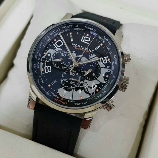 Jam Tangan Pria Analog Chrono Montblanc Flyback