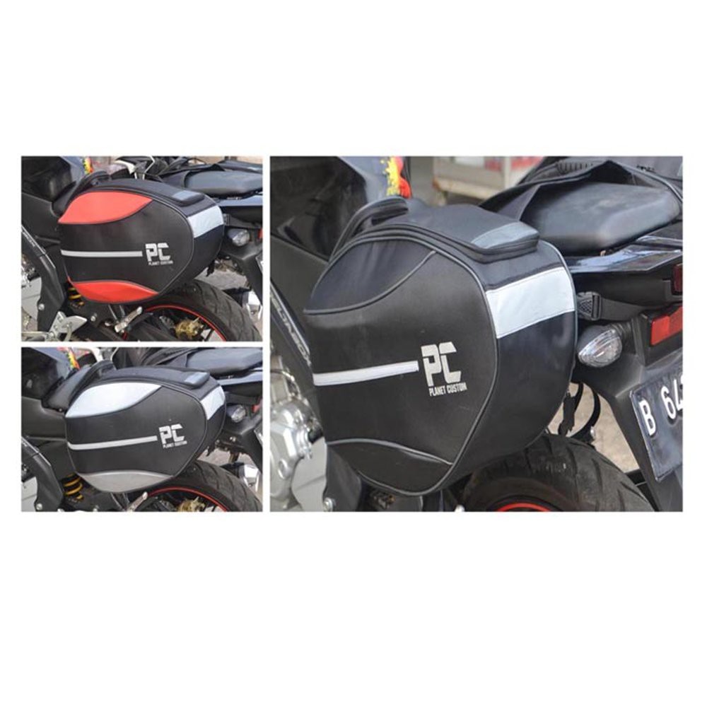 Tas Bagasi Motor Samping Sidebag Sidebox Box Samping Blackhawk untuk Yamaha Nmax Tmax Lexi Aerox Xma