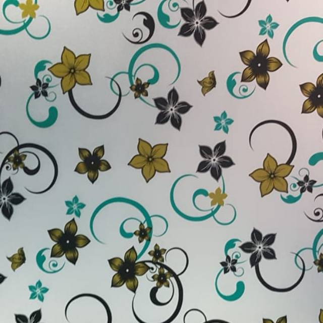 Fiber penutup pagar rumah motif batik