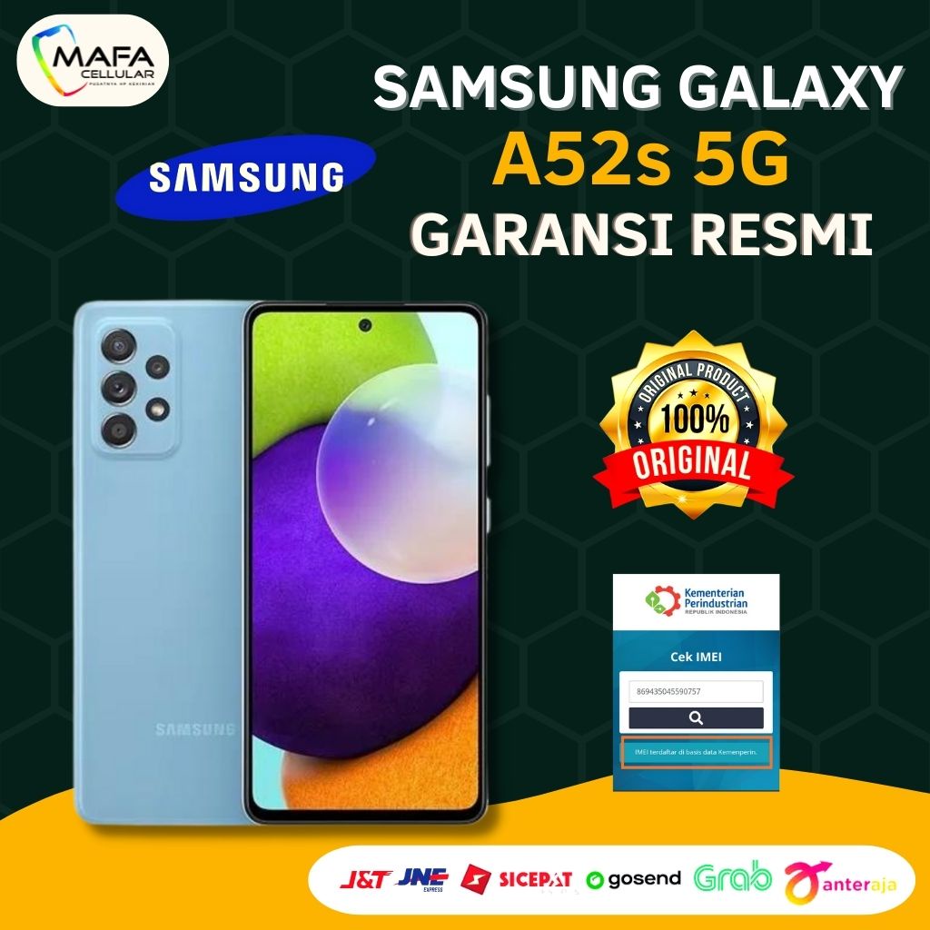 Hp Samsung Galaxy A52s 5G 8/128GB &amp; 8/256GB Handphone Android Garansi Resmi Samsung Indonesia SEIN