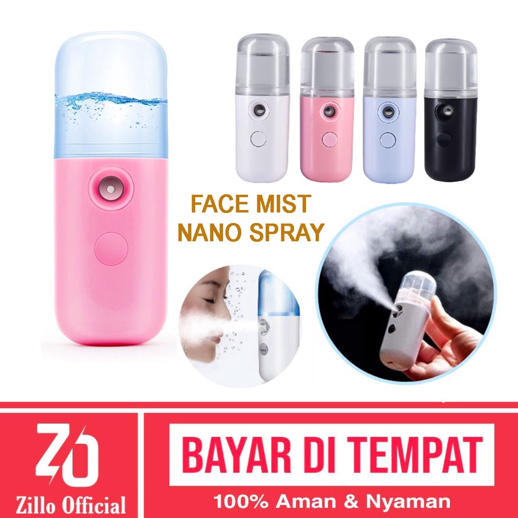 ZILLO Mist Spray Air Wajah Nano Mist Spray Portable Nano Mist Face Sprayer Semprotan Air Wajah Sejuk Di Muka