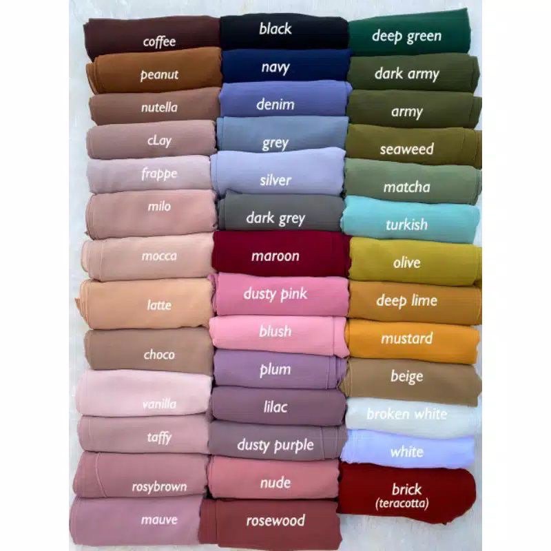 SN Pashmina Inner 2in1 Bahan Ceruty Babydoll Tidak Panas Dipakai