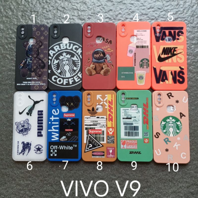 Case gambar Vivo V9 . Y85 motif cowok ( 2 motif ) soft softcase softshell silikon cover casing kesing housing