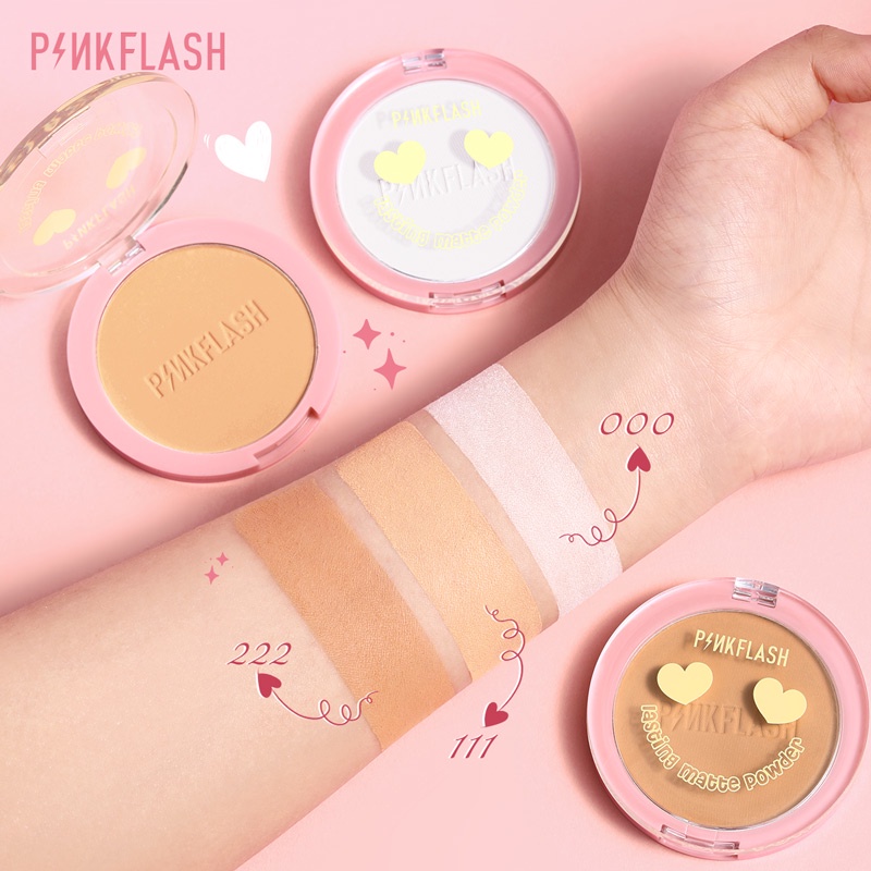 Pinkflash Lasting Matte Loose Powder /  Matte Matte Pressed Powder - Bedak Tabur / Bedak Padat  Longlasting Original BPOM