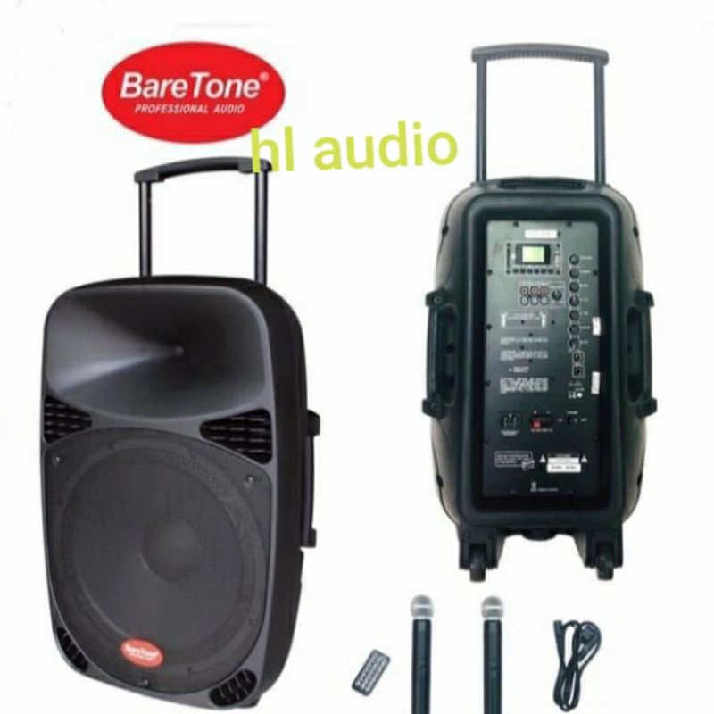 SPEAKER PORTABLE BARETONE 15 INCH MHWR ORIGINAL  GARANSI