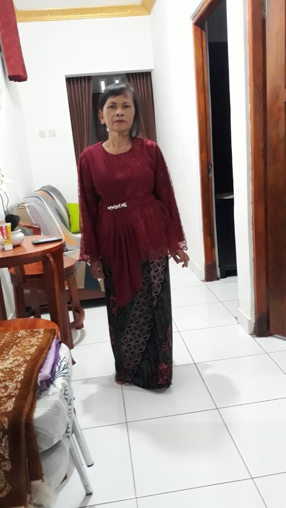 Maura Couple - Sania Ruffle Batik Couple Ori Ndoro Jowi Dnt Garansi Termurah Shopee - Parang Maroon
