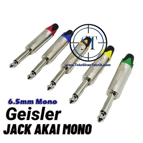 Jack Akai Mono GEISLER Akai Mic XLR 6.5mm Warna Microphone 6.5mm Sound System