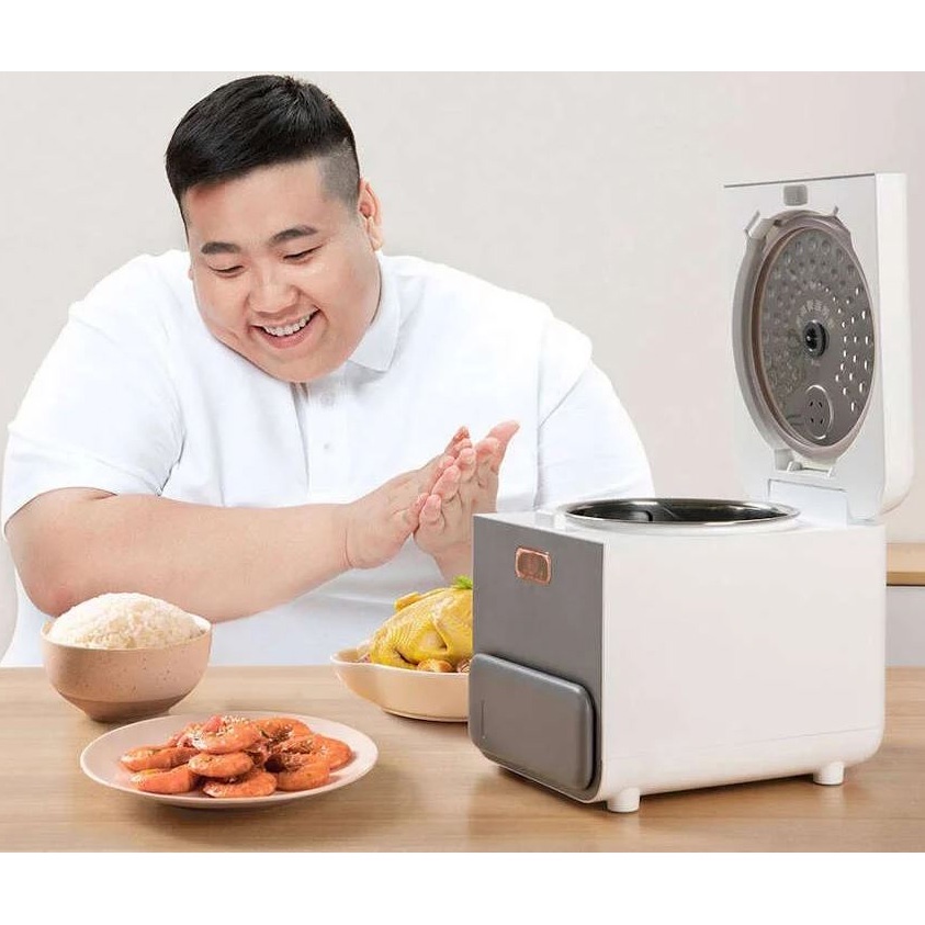 Xiaomi Zhenmi Rice Cooker Desaturated Health Penanak Nasi Rendah Gula 3L - X2 - White