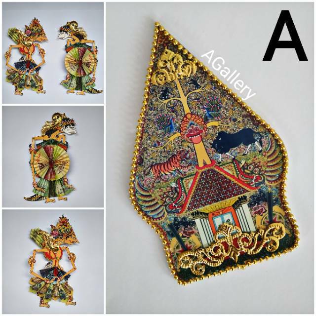 Wayang uang wayang mahar replika hiasan bahan mahar